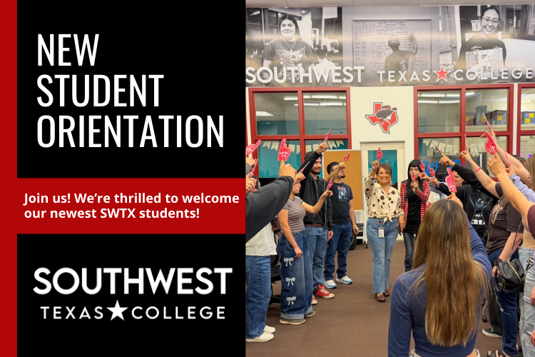 Future students attending a session of New Student Orientation at SWTX.
